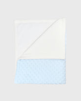 Cobija Burbuja Celeste Bordado Surtido Azul